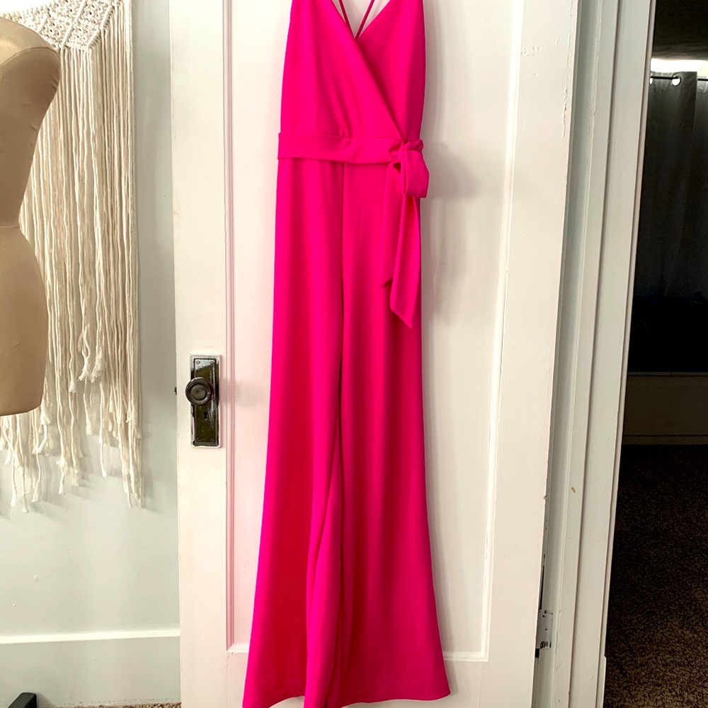 Hot pink romper